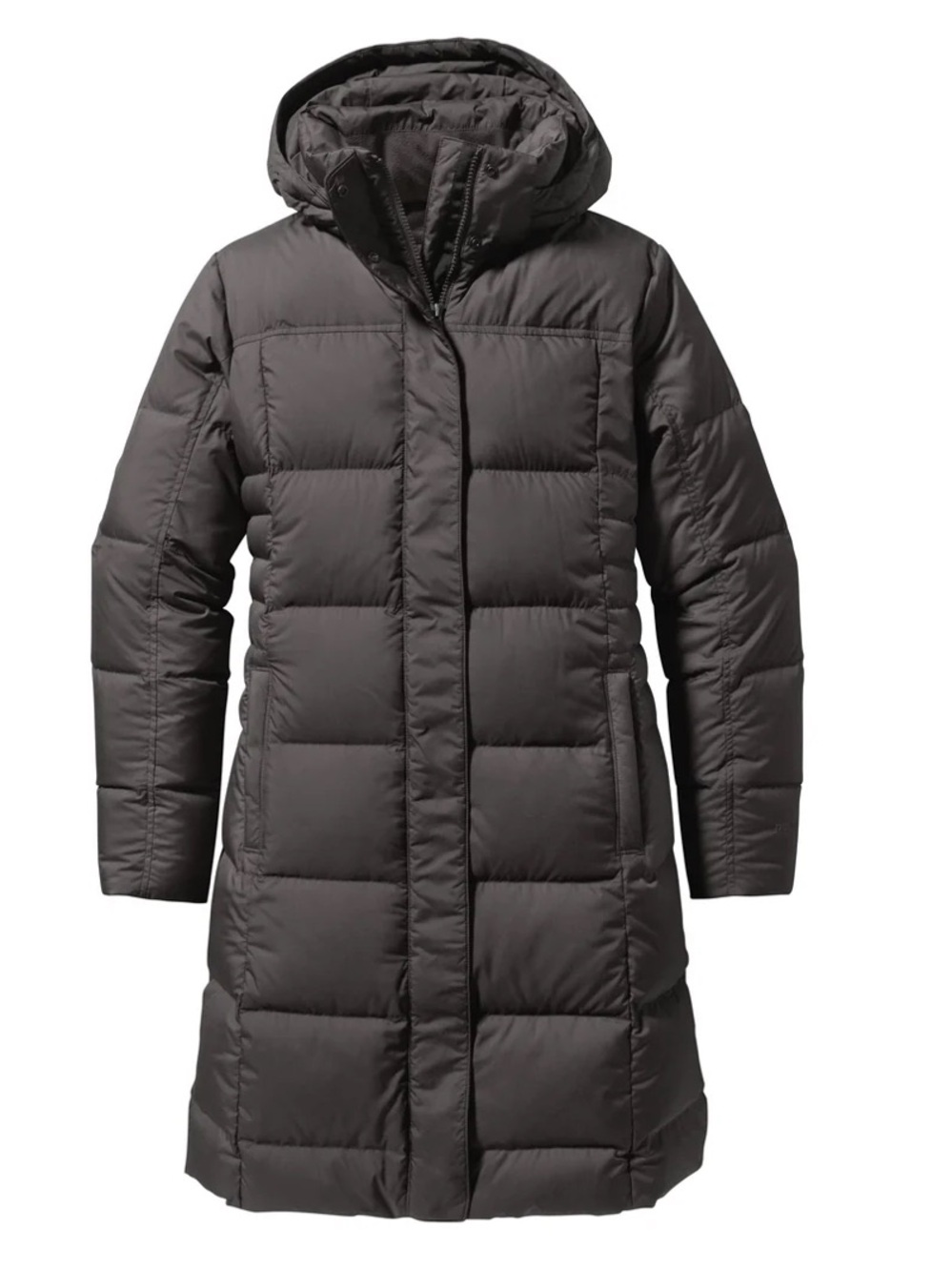 Patagonia Women’s Hooded Long Puffer Coat — black M